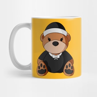 Girl Pilgrim Teddy Bear Mug